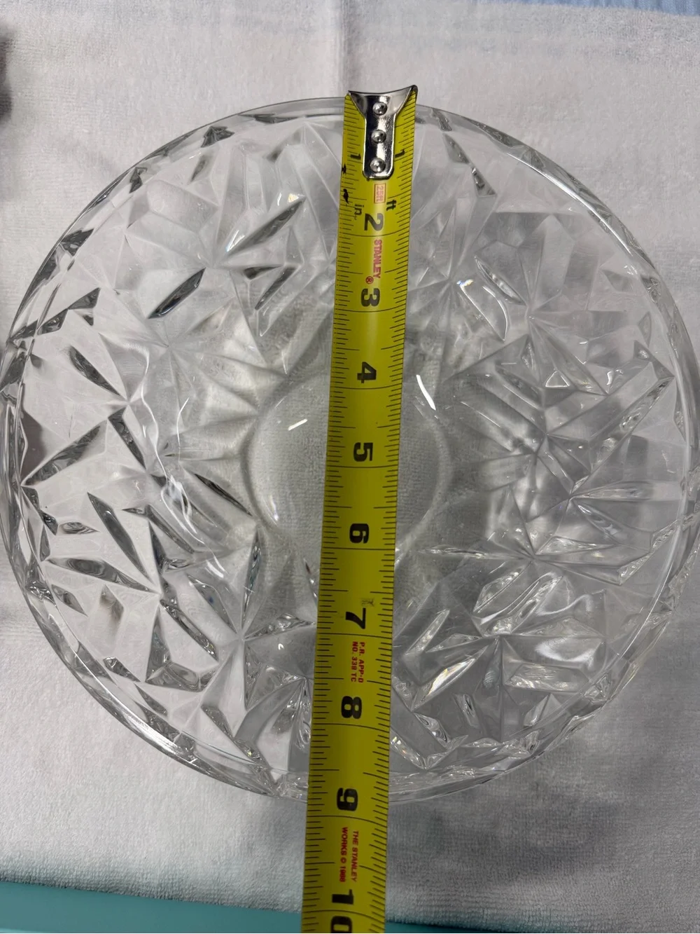 Tiffany & Co. Rock Cut Crystal Bowl Germany w/box Vintage